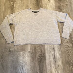 New without tags icebreaker crew knit wool grey sweater size medium